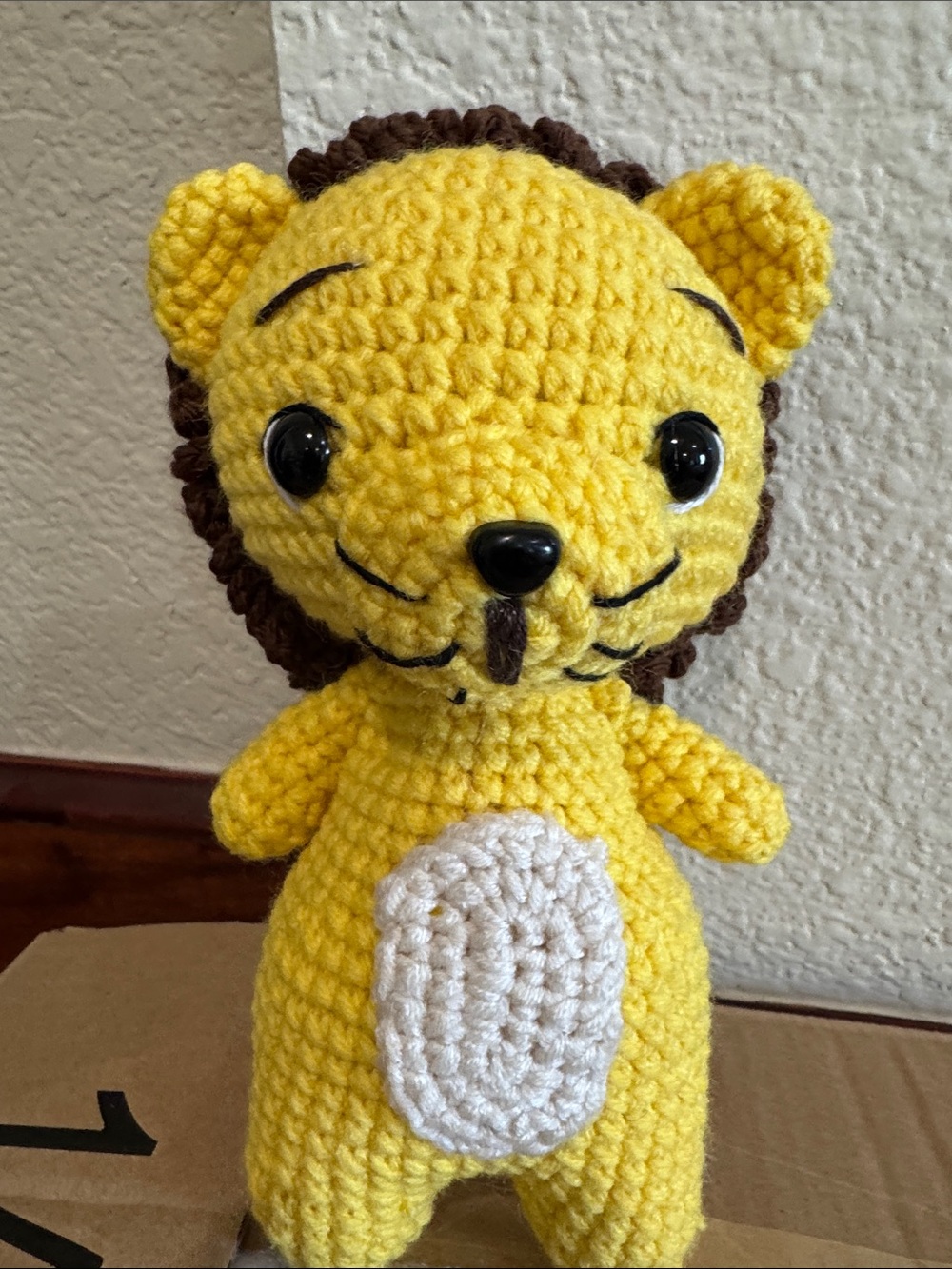 Looking for special gifts ??Handmade Yellow Crochet Lion Plush